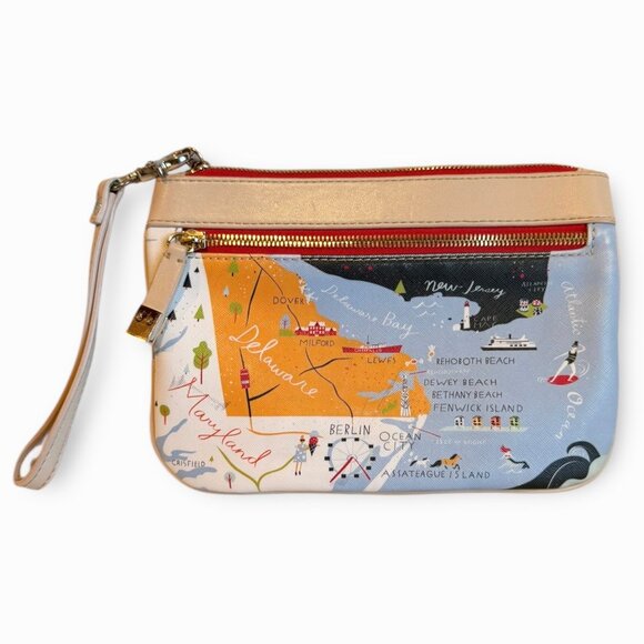 Spartina 449 Bay Dreams Zip Wristlet - Picture 1 of 9